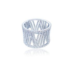 Zig Zag White Gold Diamond Ring